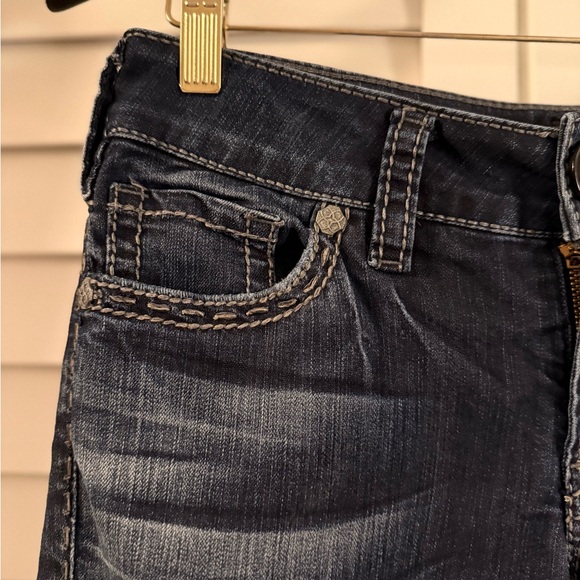 Silver Suki Baby Boot Jeans Dark Blue Size 29 - Picture 6 of 15